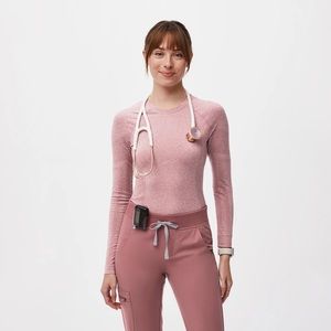 XS Figs Longsleeve Underscrub (Mauve)